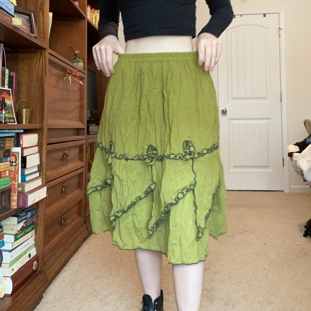 Green Hippie Skirt